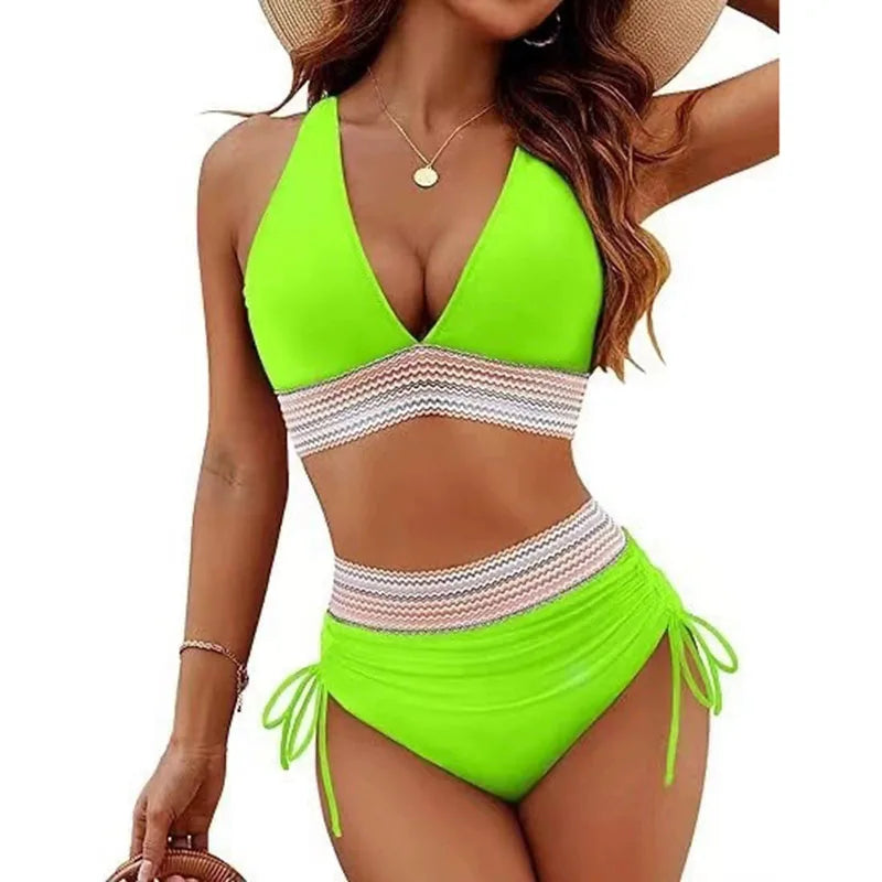SeaLure™ Bohemian Rhapsody High-Waist Bikini