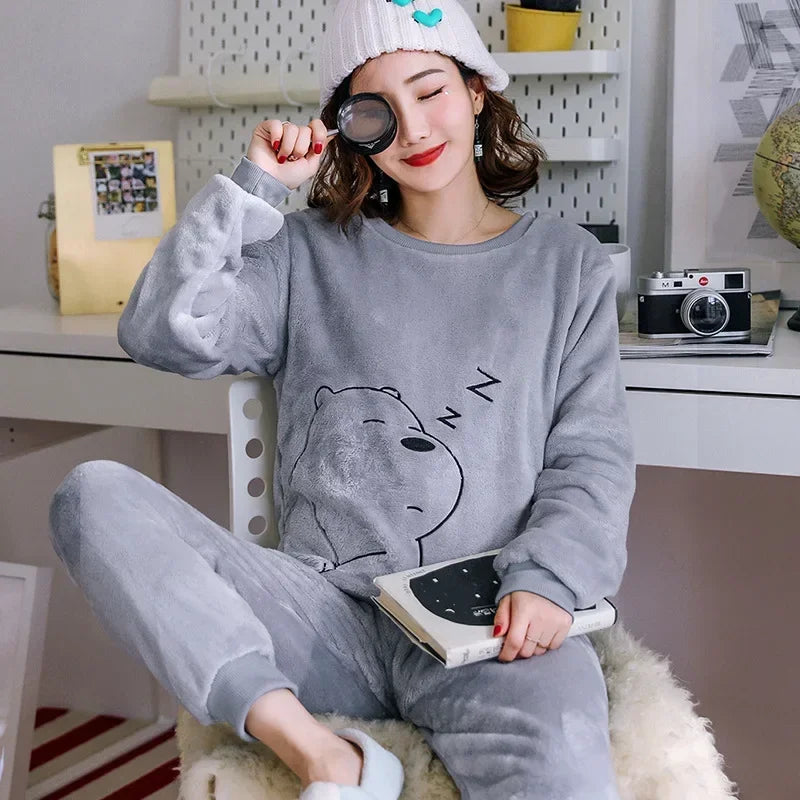 Lunara Winter™ 2-Piece Warm Sleepwear Set