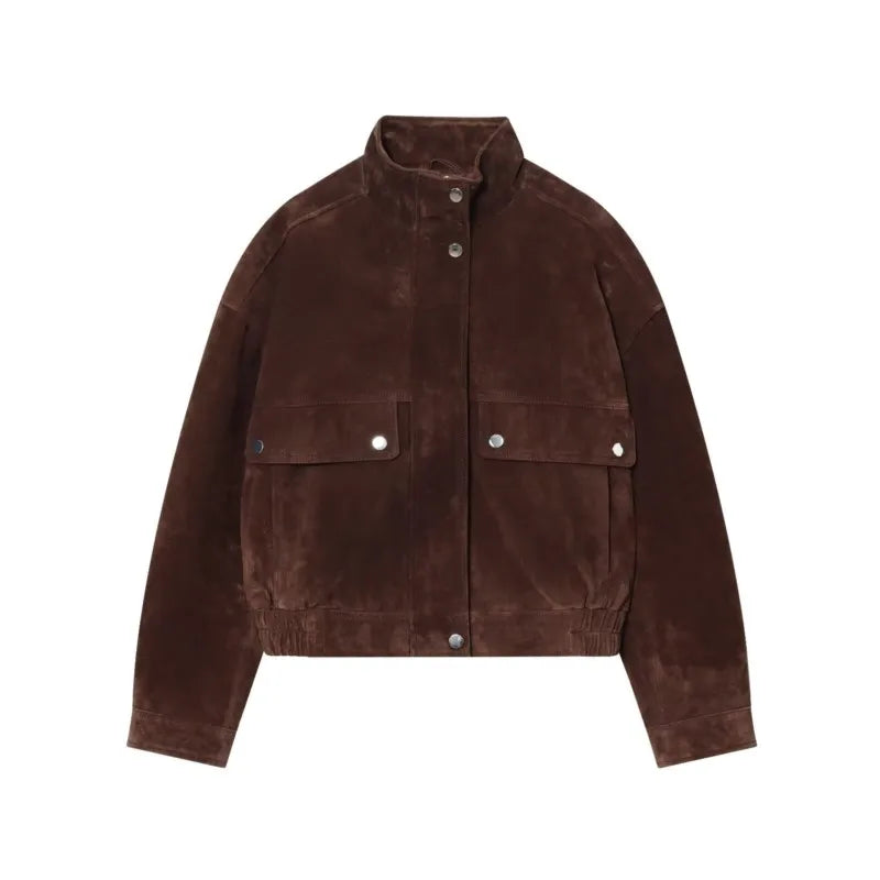 Lunara Winter™ Women’s Suede Leather Jacket