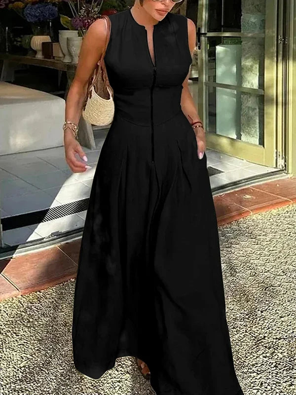 Amoura Dresses™ Frontal Zipper Dress
