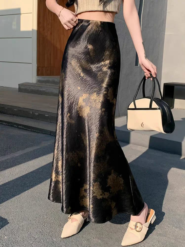 Satin Éclat™ Tie-Dye Mermaid Skirt