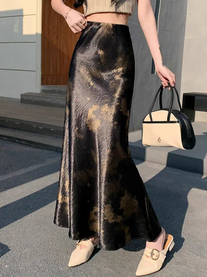 Satin Éclat™ Tie-Dye Mermaid Skirt