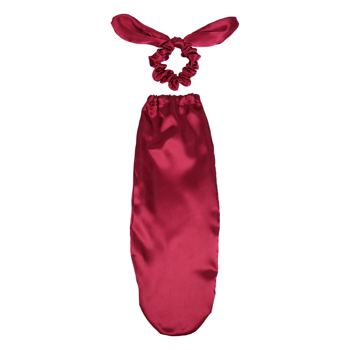 SatinÉclat™ Sleep Cap with Hair Bow Scrunchie