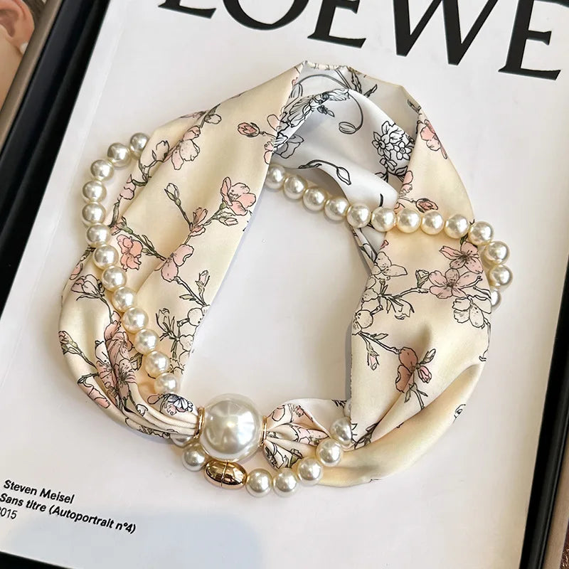 SatinÉclat™ Silk Thin Pearl Necklace