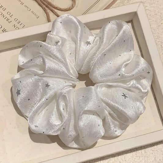 SatinÉclat™ Romantic Star Print Scrunchie