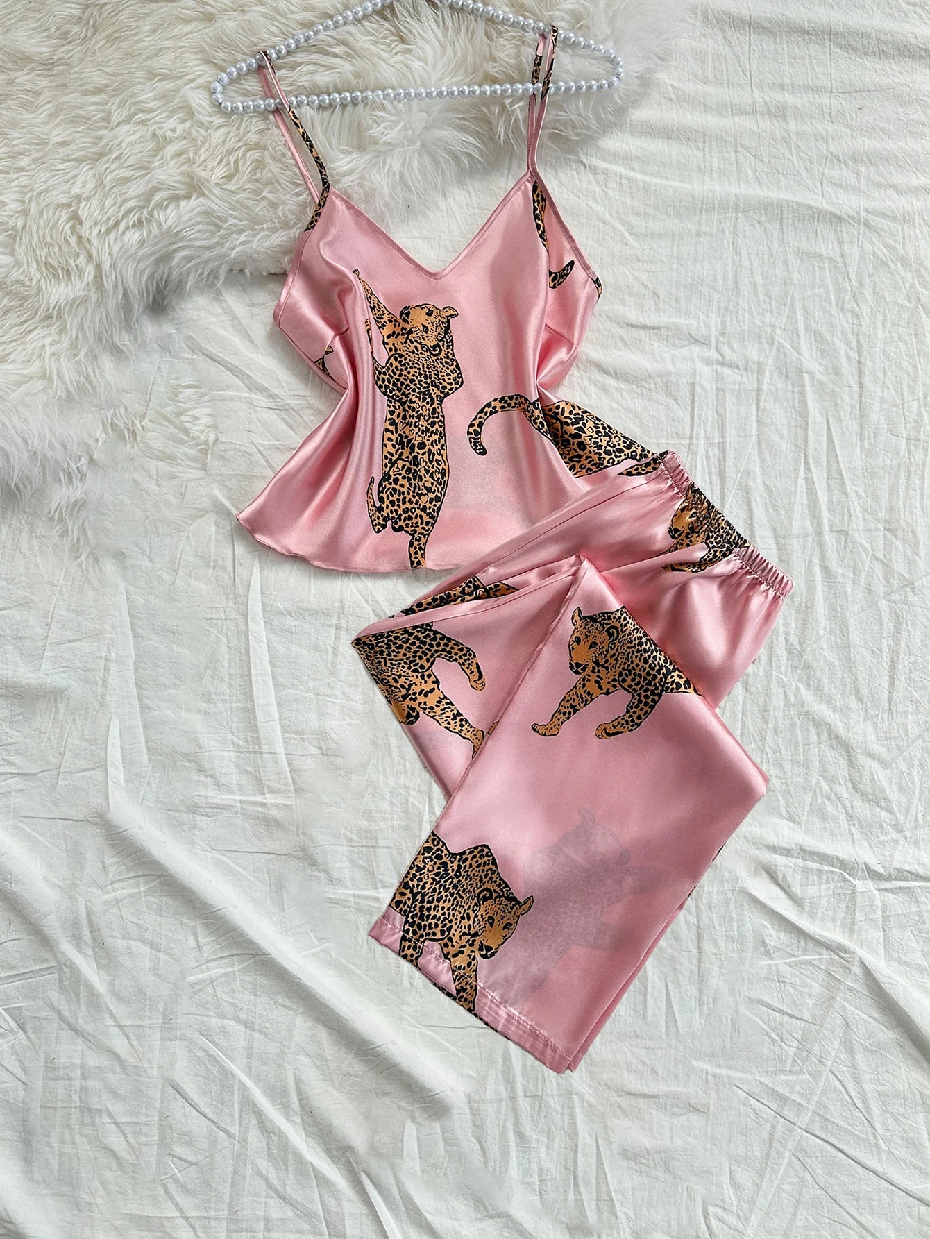 SatinÉclat™ Long Pants Pajama Set