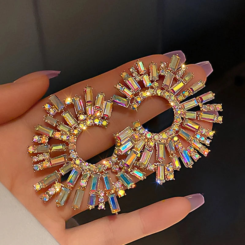 Elara Jewelry™ Iridescent Hoop Earrings