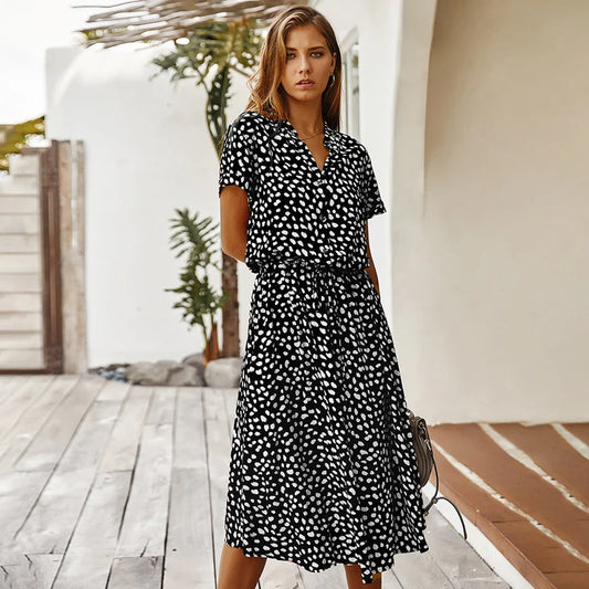 Amoura Dresses™ Vintage Floral Print Dress
