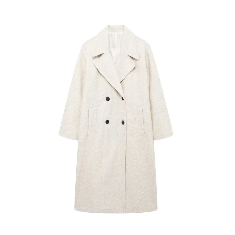 Lunara Winter™ Classic Double-Breasted Wool Coat