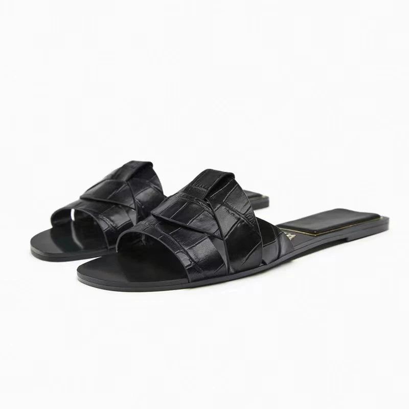 Solenne Shoes™ Summer Fashion Leather Slippers