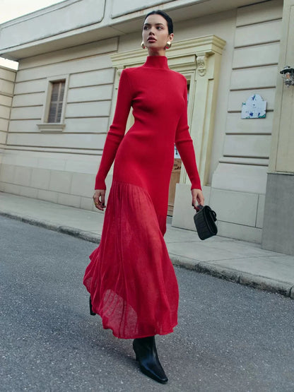 Amoura Dresses™ Long Sleeve Maxi Dress with Leg Slit