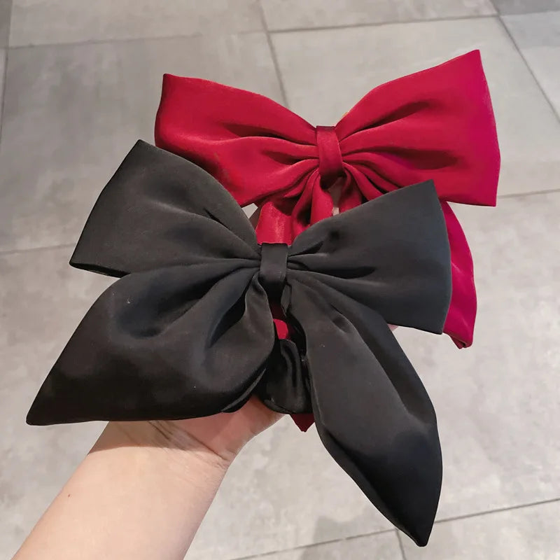 Satin Éclat™ Bow Elastic Hair Bands
