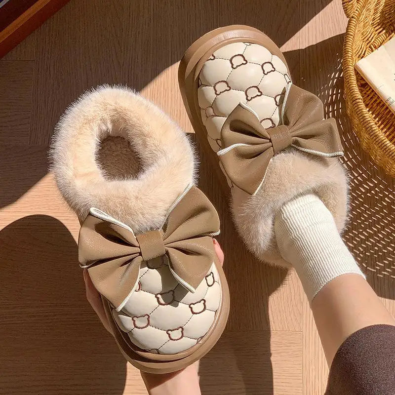 Lunara Winter™ Botas com plataforma Bowknot para mulheres