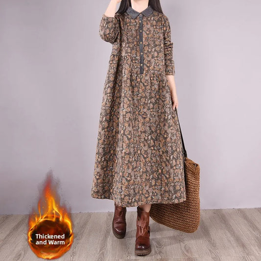 Amoura Dresses™ Jupe mi-longue en coton et lin