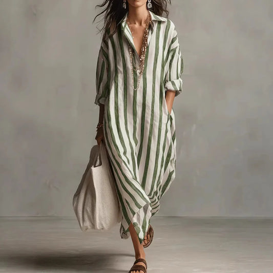 Amoura Dresses™ Maxi Shirt Dress