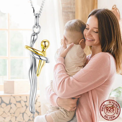Elara Jewelry™ Eterna Mother & Child Necklace
