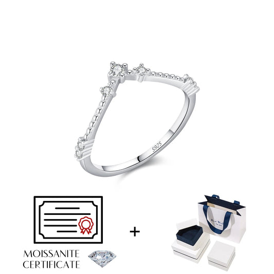 Elara Jewelry™ Virelle Diamond Line Ring