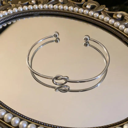 Elara Jewelry™ Knot Cuff Bracelet