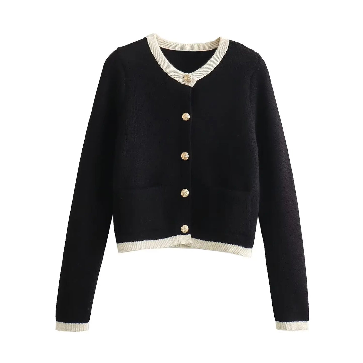 Lunara Winter™ Damen-Strickpullover mit Knöpfen