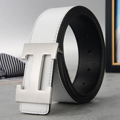 ÉlanBag™ Leather Buckle Metal Belt