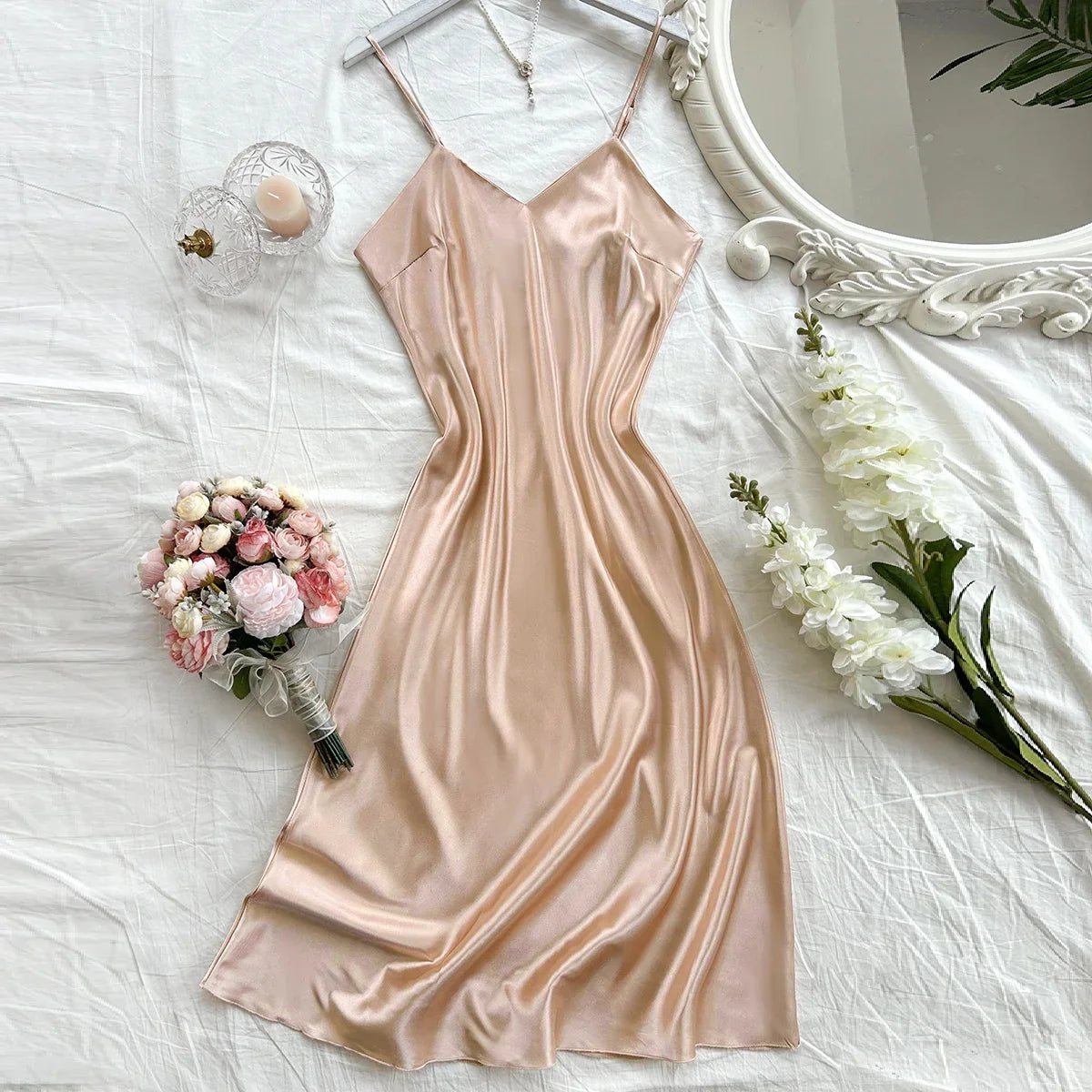 Satin Éclat™ Elegant Women’s Nightdress