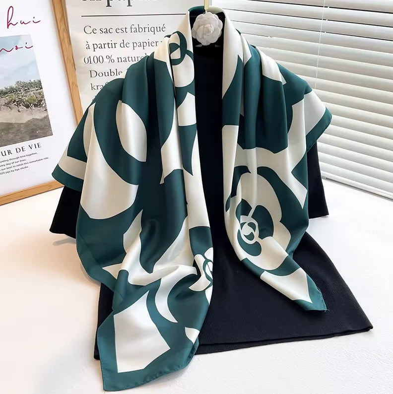 ผ้าพันคอซาตินสี่เหลี่ยมผู้หญิง SatinÉclat™