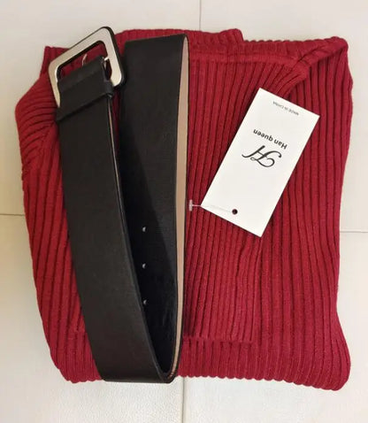 Amoura Abiti™ Winter Midi con cintura