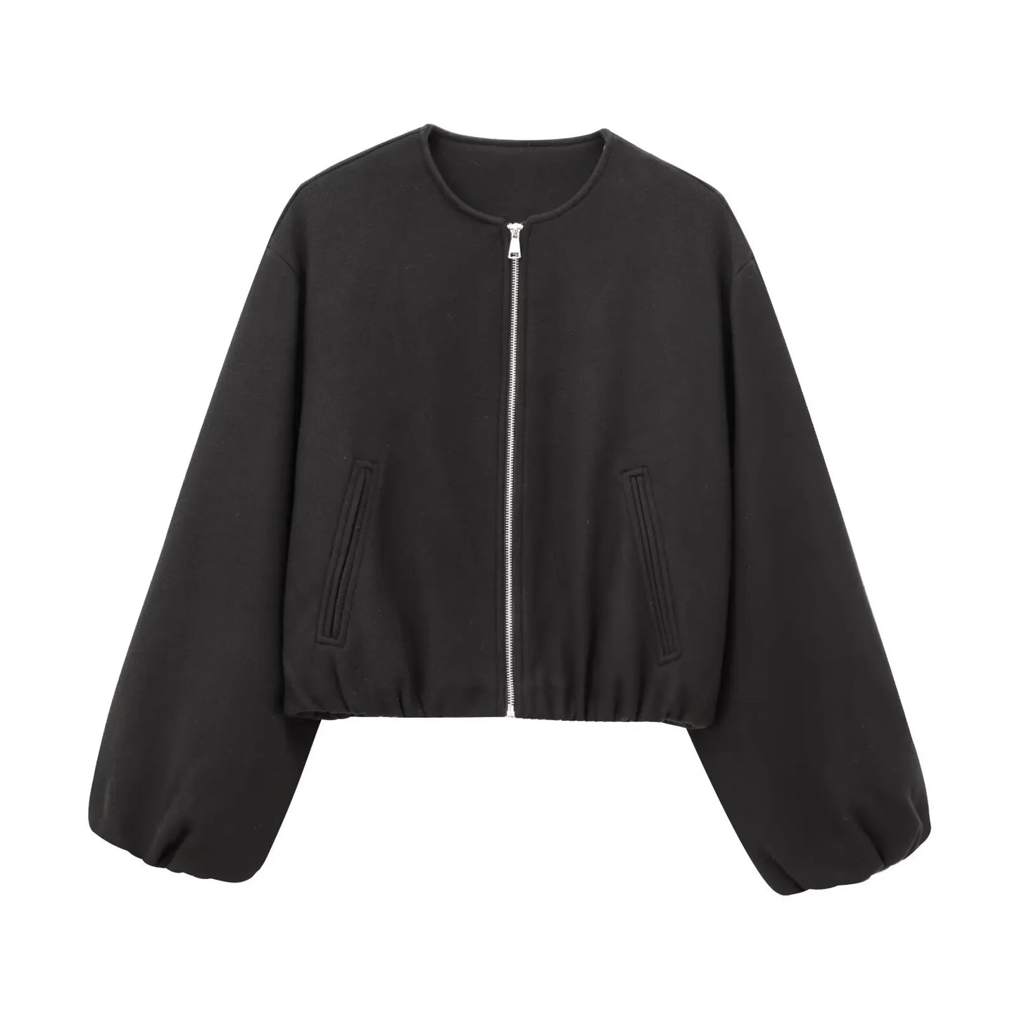 Lunara Winter™ Croppeds Fleece-Bomberjacke