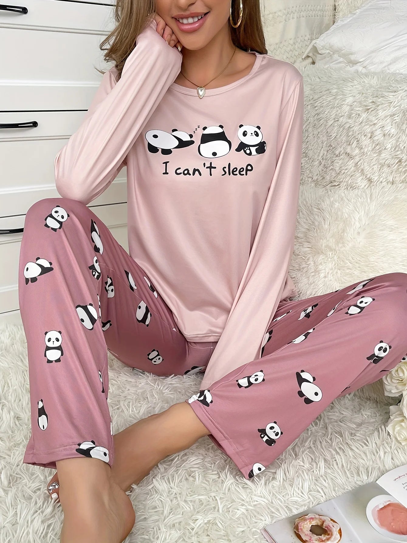 Lunara Winter™ Cute Panda Pajama Set