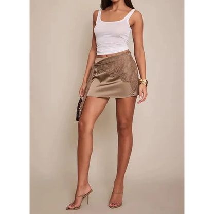 Satin Éclat™ Elegant Mini Skirt