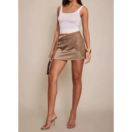 Satin Éclat™ Elegant Mini Skirt