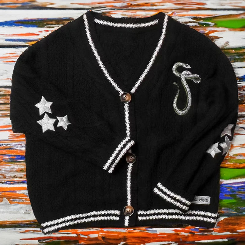 Lunara Winter™ Embroidered Button Cardigan