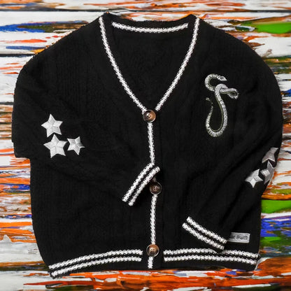 Lunara Winter™ Embroidered Button Cardigan
