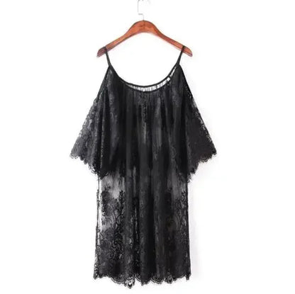 SeaLure™ Cache-maillot Allure en dentelle Noir