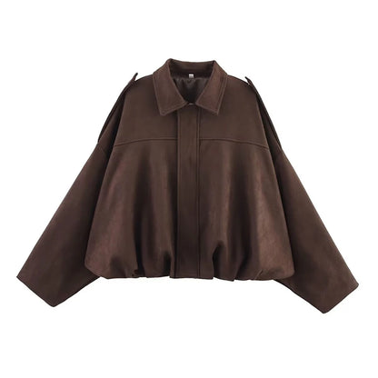 Lunara Winter™ Cropped Cape Sleeve Jacket