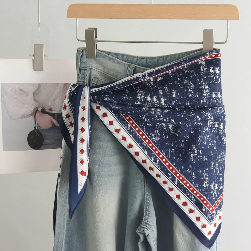 SatinÉclat™ Triangular Satin Scarf Belt